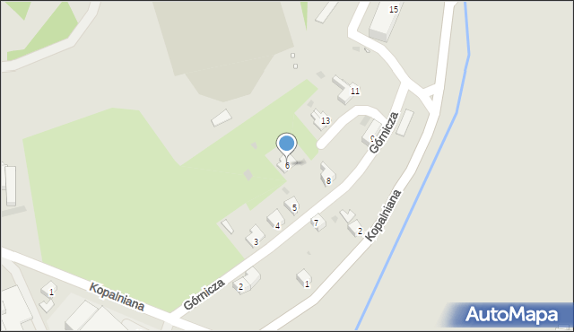 Nowa Ruda, Górnicza, 6, mapa Nowa Ruda