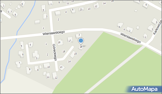 Nowa Sól, Góreckiego Henryka, 16, mapa Nowa Sól