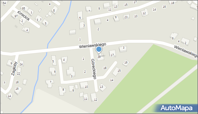 Nowa Sól, Góreckiego Henryka, 19, mapa Nowa Sól