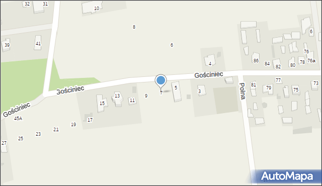 Nowe Iganie, Gościniec, 7, mapa Nowe Iganie