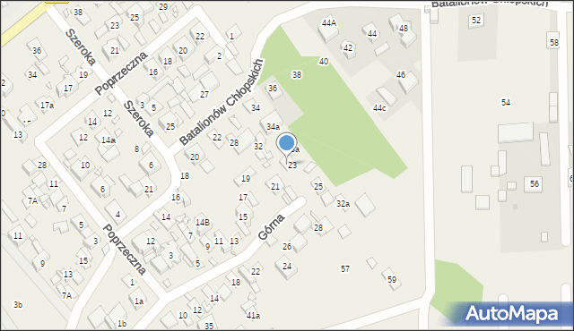 Nowe Lipiny, Górna, 35, mapa Nowe Lipiny