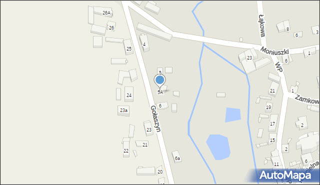 Nowe Miasteczko, Gołaszyn, 5A, mapa Nowe Miasteczko