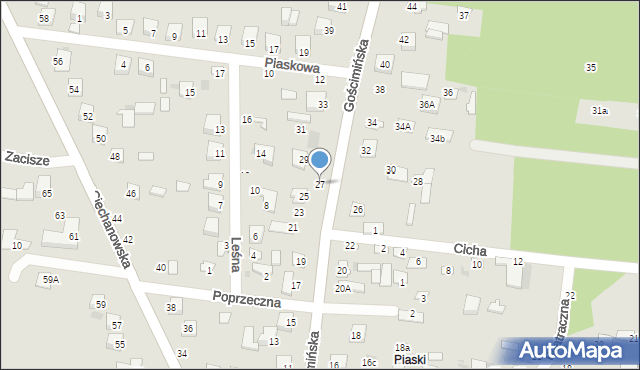 Nowe Miasto, Gościmińska, 27, mapa Nowe Miasto