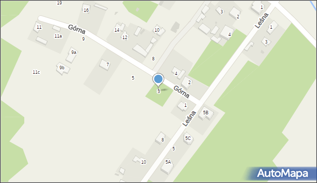 Nowe Opole, Górna, 3, mapa Nowe Opole