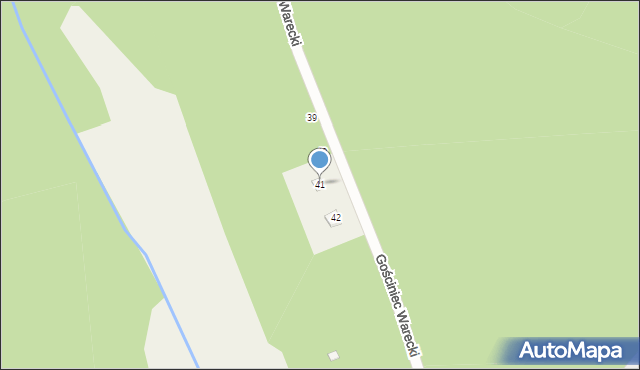 Nowinki, Gościniec Warecki, 41, mapa Nowinki