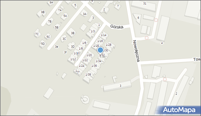 Nowy Dwór Mazowiecki, Górska, 1/33, mapa Nowy Dwór Mazowiecki