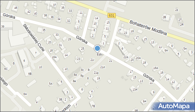 Nowy Dwór Mazowiecki, Górska, 21j, mapa Nowy Dwór Mazowiecki