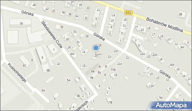Nowy Dwór Mazowiecki, Górska, 23, mapa Nowy Dwór Mazowiecki