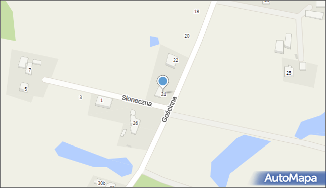 Nowy Klincz, Gościnna, 24, mapa Nowy Klincz