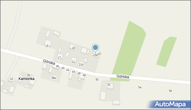 Oblęgorek, Górska, 21a, mapa Oblęgorek