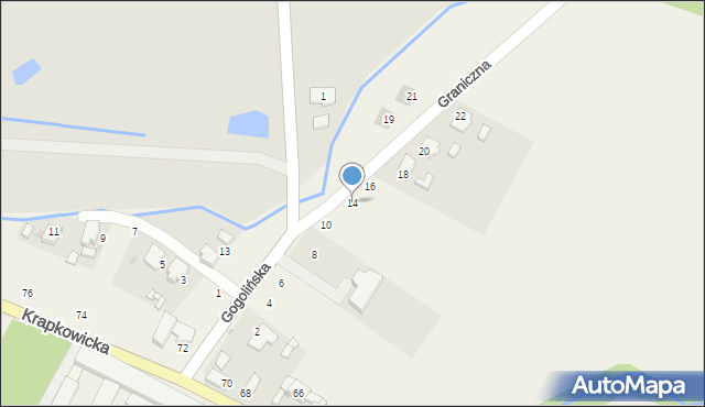 Obrowiec, Gogolińska, 14, mapa Obrowiec