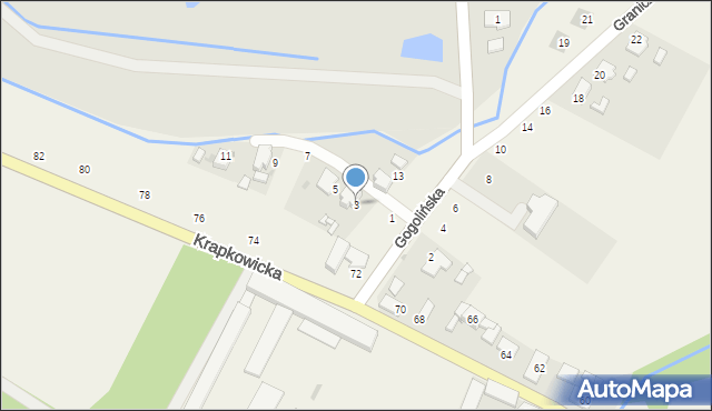 Obrowiec, Gogolińska, 3, mapa Obrowiec