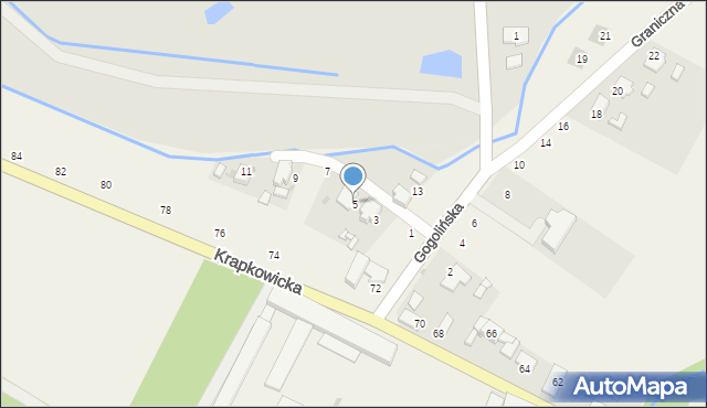 Obrowiec, Gogolińska, 5, mapa Obrowiec