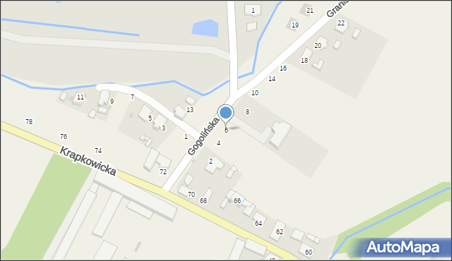 Obrowiec, Gogolińska, 6, mapa Obrowiec