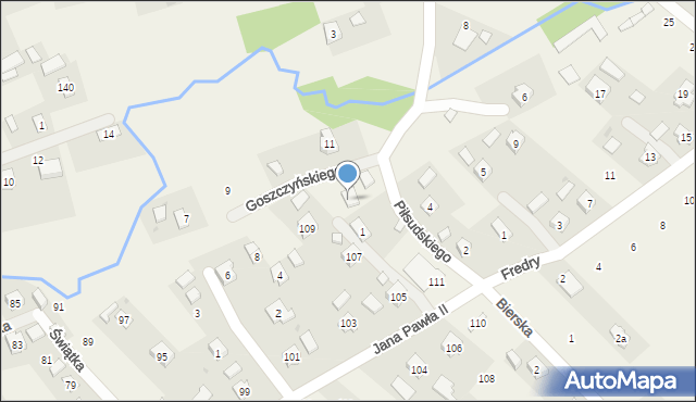 Odrzykoń, Goszczyńskiego Seweryna, 10, mapa Odrzykoń