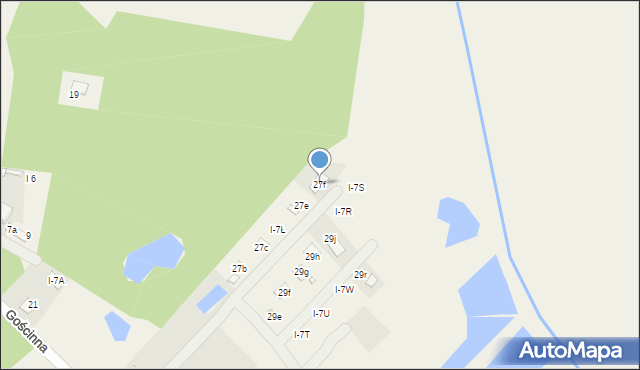 Okuninka, Gościnna, 27f, mapa Okuninka