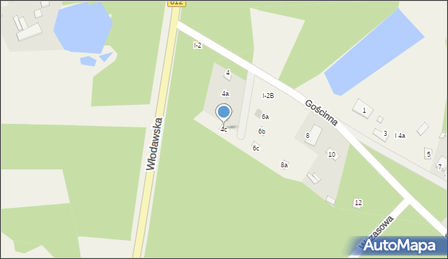 Okuninka, Gościnna, 4c, mapa Okuninka