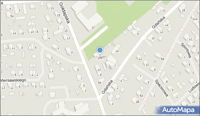 Olecko, Gołdapska, 10A, mapa Olecko