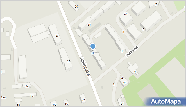 Olecko, Gołdapska, 16, mapa Olecko