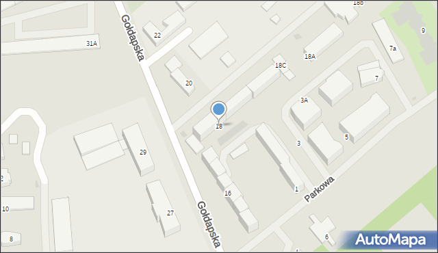 Olecko, Gołdapska, 18, mapa Olecko