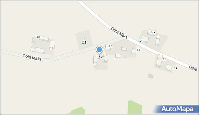 Olszówka, Gola Mała, 12a, mapa Olszówka