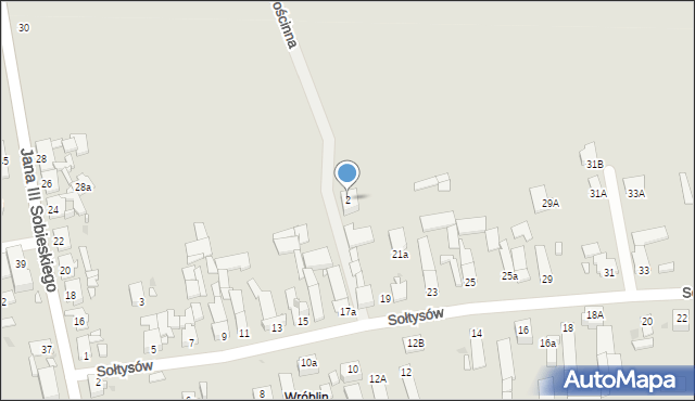 Opole, Gościnna, 2, mapa Opola