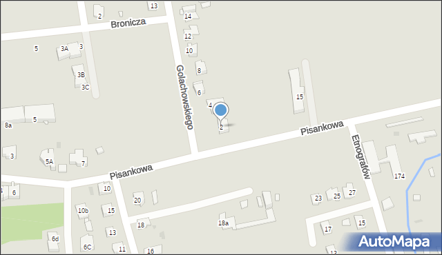 Opole, Golachowskiego Stefana, prof., 2, mapa Opola