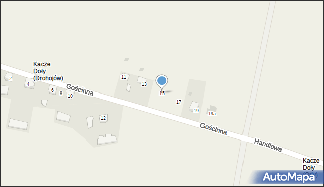 Orły, Gościnna, 15, mapa Orły