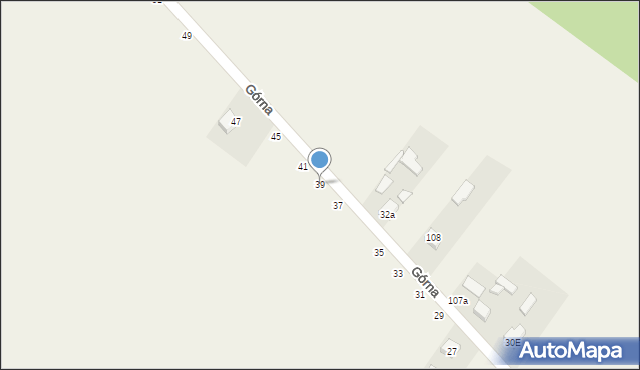 Orońsko, Górna, 39, mapa Orońsko