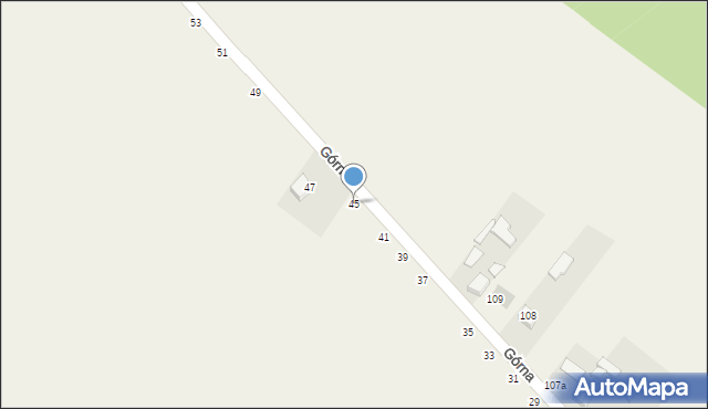 Orońsko, Górna, 45, mapa Orońsko