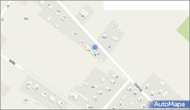 Orońsko, Górna, 7a, mapa Orońsko