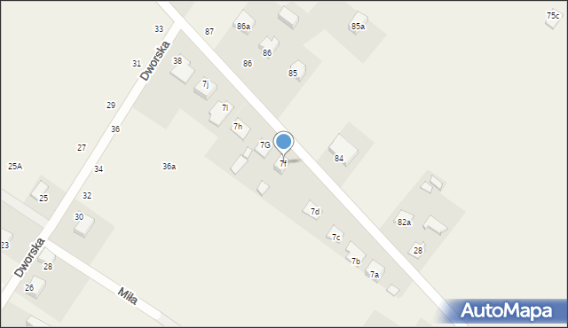 Orońsko, Górna, 7f, mapa Orońsko
