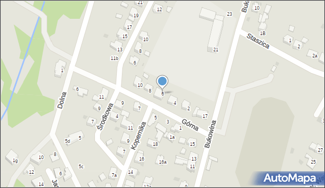 Orzesze, Górna, 6, mapa Orzesze