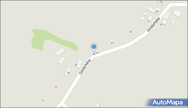 Orzesze, Gostyńska, 41, mapa Orzesze