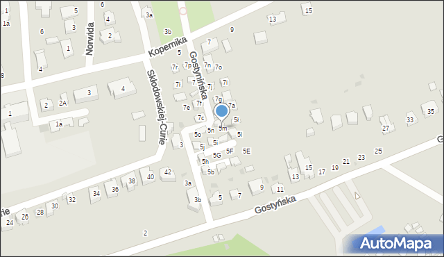 Osieczna, Gostyńska, 5m, mapa Osieczna