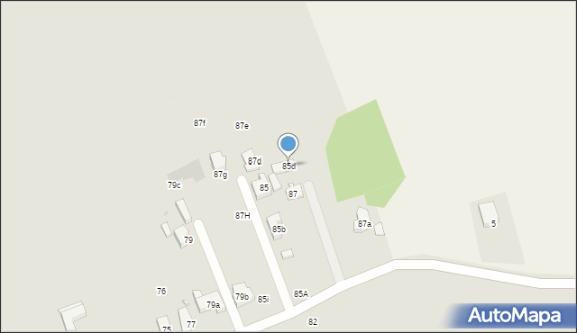 Osieczna, Gostyńska, 85d, mapa Osieczna
