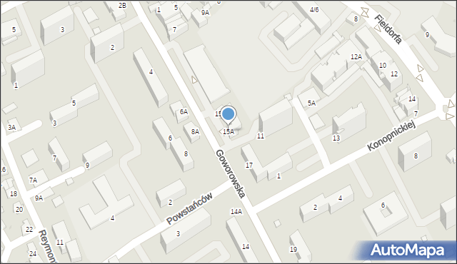 Ostrołęka, Goworowska, 15A, mapa Ostrołęka