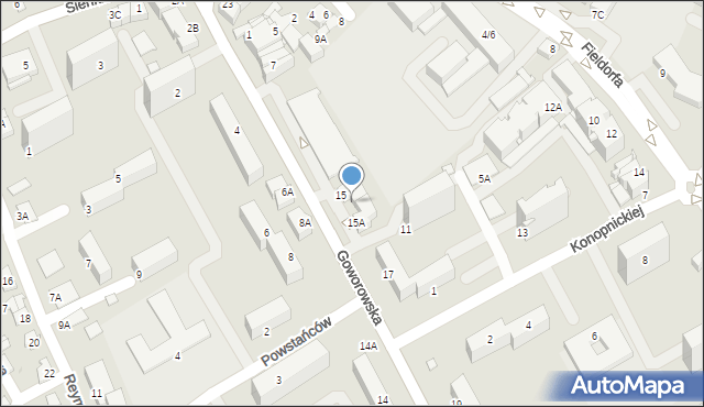 Ostrołęka, Goworowska, 15b, mapa Ostrołęka