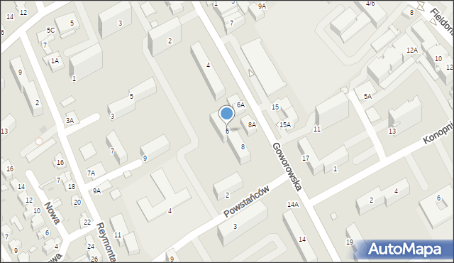Ostrołęka, Goworowska, 6, mapa Ostrołęka