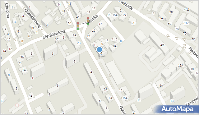 Ostrołęka, Goworowska, 9, mapa Ostrołęka