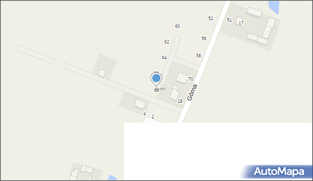 Otomino, Górna, 68, mapa Otomino