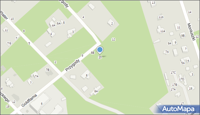 Otwock, Goldflama Samuela, 10, mapa Otwock