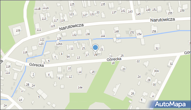 Otwock, Górecka, 19, mapa Otwock