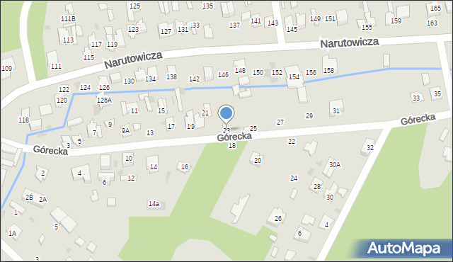 Otwock, Górecka, 23, mapa Otwock