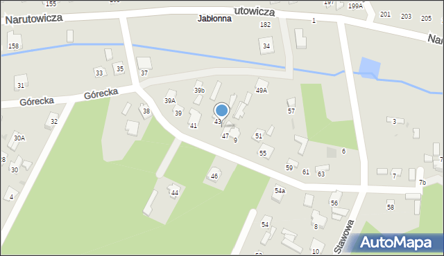 Otwock, Górecka, 45, mapa Otwock