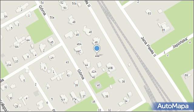 Otwock, Górna, 44a, mapa Otwock