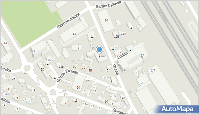 Otwock, Górna, 7, mapa Otwock