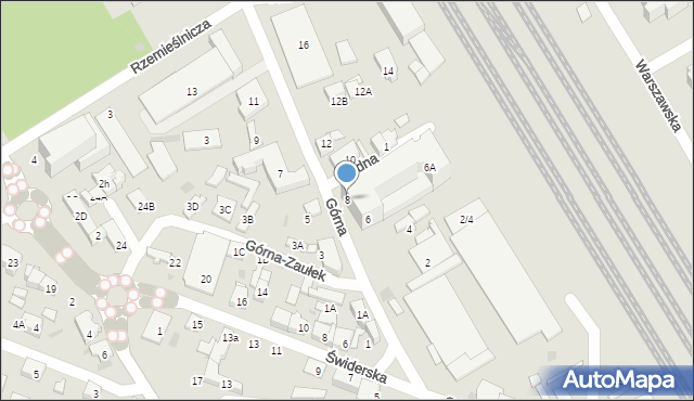 Otwock, Górna, 8, mapa Otwock
