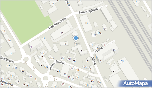 Otwock, Górna, 9, mapa Otwock