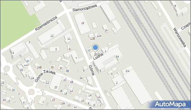 Otwock, Górna, 10, mapa Otwock